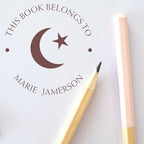 Personalized Home Book Stamper - Portable Pre-Inked Custom Made Library Stamp with Inspiring Star Crescent Design - Ideal Islamic Gift for Muslim Business Owners -Easy to Use for Personal Libraries - Image 6