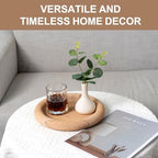 Natural Marble Vanity Tray, 9.45" Sandstone Texture Round Decorative Trays - Image 2