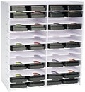 Krafetto 26 Grids Ink Pad Storage Rack, Wall-mountable Stamp Pad Organizer Holder Compatible with 3" x 3" Ink Pads（Grid Size 6.2" W × 3" D × 0.8" H） by Krafetto