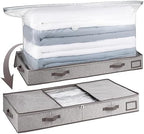 TAILI Under Bed Vacuum Storage Bags for Comforters,41x17.7x6 inch,Taupe by TAILI
