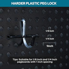246PCS Pegboard Accessories Organizer Kit,Includes Pegboard Hooks,Bins,Baskets,Paper Towel Holder;Suitable for 1/8 and 1/4 Pegboard,Can be Used for Hanging Tools,Garage Storage,etc. (Black) - Image 4