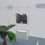 2 Tier Clear Acrylic Wall Hanging File Organizer Over the Door File Holder - Image 7