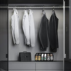 GTI Belt Organizer, 6 Compartments Belt Organizer for Closet and Drawer, Bamboo Display Case for Tie and Belt, Belt Storage Organizer for Men Women (Black) - Image 5