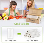 Bonsenkitchen 11"x150' Vacuum Sealer Bags with Cutter for Food Storage - Image 2