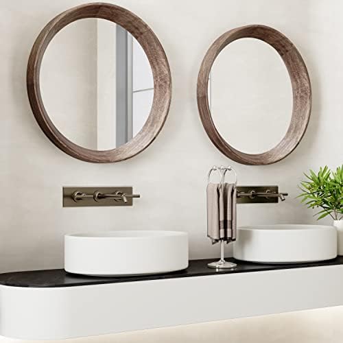 BGL Fingertip Towel Holder Stand Hand Towel Ring for Bathroom or Kitchen Vanity Countertops to Store Hand Towels Washcloths or dishcloths - 2 Hanging Rings?17" High-Chrome - Image 4