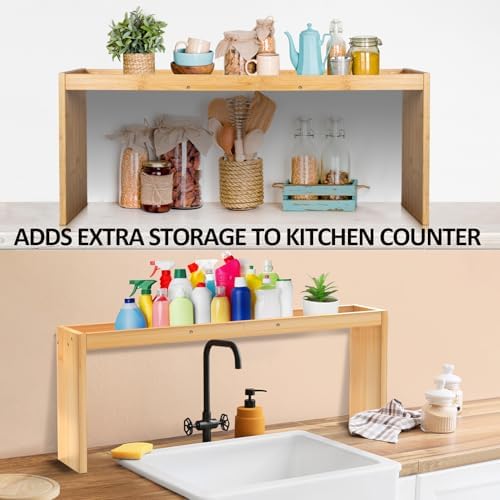 Over the Stove Spice Shelf for Kitchen,33" Over Stove Spice Rack Organizer - Image 6