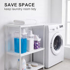 Laundry Detergent Dispenser 3 Pack 37oz 61oz 78oz Fabric Softener Dispenser Liquid Laundry Detergent Container for Scent Beads Bleach Powder Storage and Organization - Image 6