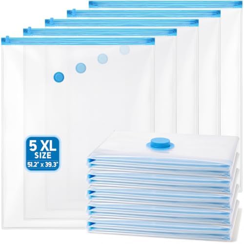 10 Pack Extra Jumbo Vacuum Storage Bags 51.2 x 39.3 Inch by Unknown