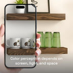 Solid Wood Floating Shelves for Wall 20 Inch Walnut, Wooden Bathroom Shelf - Image 7