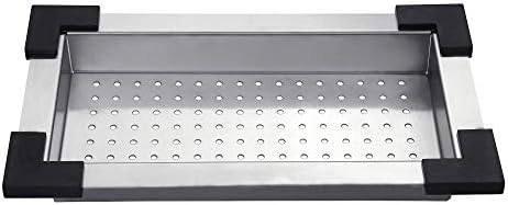 Kraus Stainless Steel Colander, 17 1/2" x 9 1/2" x 2 1/4", CS-2 by Unknown