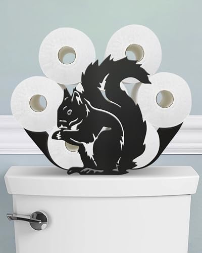 Squirrel Toilet Paper Holder Stand, Decorative Toilet Paper Storage by Wigag