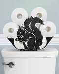 Squirrel Toilet Paper Holder Stand, Decorative Toilet Paper Storage by Wigag