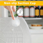 ROWNYEON Lazy Susan Turntable Organizer for Large Refrigerator, 360° Rotate Fridge Organizers and Storage, 16.54 Inches Rectangle Lazy Susan Organizer for Fridge, Cabinet, Pantry,2 - Image 5