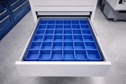 24 Pack-4x6x2 Inch Drawer Organizer Bin Set (Blue) by Unknown