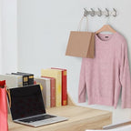 Coat Rack Wall Mount – Brushed Nickel 15 Inch Stainless Steel Hook Rail with 5 Heavy Duty Double Coat Hooks – Wall Mounted Coat Hanger for Entryway, Bathroom, Bedroom, Towel, Hat Organizer - 2 Pack - Image 6
