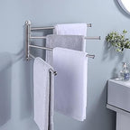 KES Bathroom Towel Rack 15.5-Inch, Swivel Towel Bar 4-Arm, Swing Out Towel Bar Wall Mounted, SUS304 Stainless Steel Brushed Finish, A2103S4L40-2 - Image 2