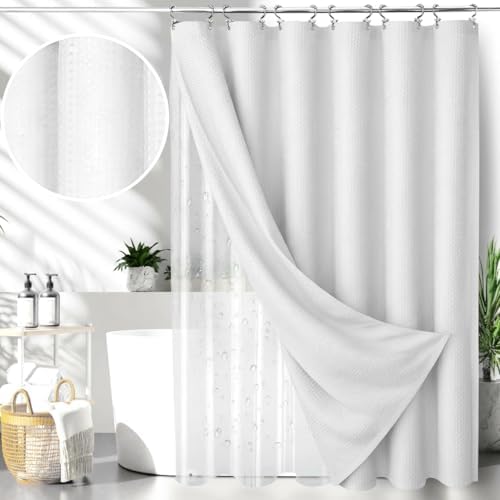 25 PCS White Bathroom Accessories Set丨Shower Curtain Bathroom Accessory - Image 3