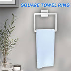 5 Pieces Brushed Nickel Towel Bar Set Bathroom Hardware Accessories Set Include 23.6 Inch Towel Bar Toilet Paper Holder Towel Ring Coat Hooks SUS304 Stainless Steel Wall Mounted Towel Holder Set - Image 3