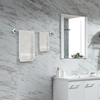 Newfun 8-Pieces 24 Inch Polished Chrome Bathroom Hardware Set - Image 7