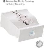 Vanda Cherry Blossom 4 Piece Resin Bathroom Accessories Set - Image 4