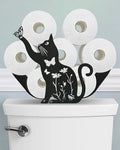 Cat Toilet Paper Holder Stand, Cute Decorative Toilet Paper Storage by Wigag