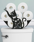 Cat Toilet Paper Holder Stand, Cute Decorative Toilet Paper Storage by Wigag