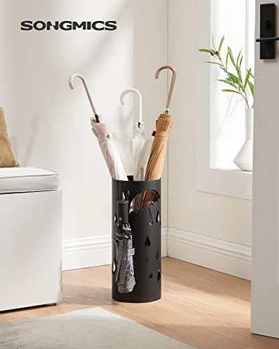 SONGMICS Umbrella Stand, Steel Round Holder Rack, 6.7 x 6.7 x 16.1 Inches - Image 2