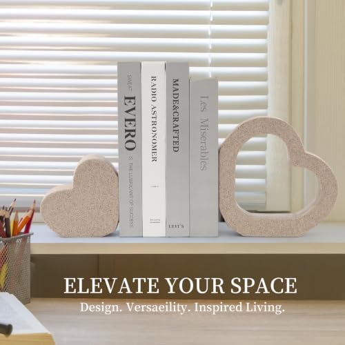 Book Ends for Shelves, Resin Decorative Bookends for Heavy Books - Image 7