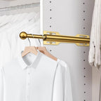 12" Valet Rod for Closet Pull Out (2 Pack, Brushed Gold) - Image 2