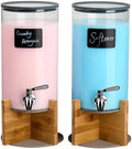 Glass Laundry Detergent Dispenser with Holder,1.1 Gallon Laundry Liquid Dispensers with Stainless-Steel Tap,Large Glass Fabric Softener Containers with Stand for Laundry Room Organization by spreccio