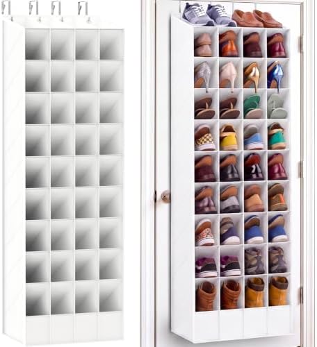 Ofiray-home Over the Door Shoe Organizer, 40 Pockets, Up to 40 Pairs by Ofiray-home