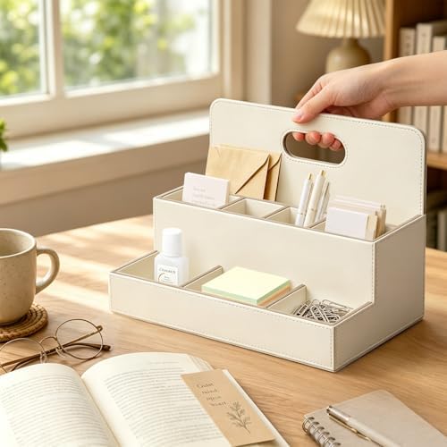 Mail Organizer Countertop, Office Desk Accessories Bill Sorter File Holder - Image 2