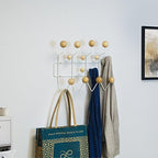 Mod Made Mid Century Modern Bubble Wall Mounted Coat Rack, Natural - Image 5