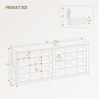 Hzuaneri Shoe Storage Bench, Wooden Entryway Shoe Benches with Cubby - Image 2