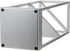 MyGift 20 Inch Tall Modern Silver Tone Metal Geometric Freestanding Entryway Umbrella Rack or Cane Holder with Shelf for Small Umbrellas and Bottom Drip Tray - Image 7