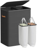 SONGMICS Laundry Basket, 170L Laundry Hamper with Lid, 2 Removable Bags by SONGMICSbySONGMICSHOME