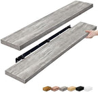 Sorbus Floating Shelves for Wall Storage (55 Inch, 2 Pack, Gray) by Sorbus