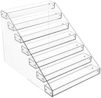 Tiered Spice Rack Acrylic, 7 Tier Clear Spice Rack Organizer for Cabinet, Vertical Spice Rack Shelf Durable Kitchen Seasoning Organizer for Countertop, Cabinet, Pantry, Kitchen Storage (7 Tier) by Homakover