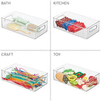 iDesign Stackable Fridge Bin, Set of 6, Clear - Image 7