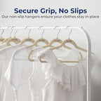 SereneLife Velvet Hangers – 150 Pack, Slim & Space Saving for Closets - Image 3