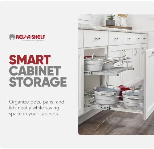 Rev-A-Shelf Pullout Organizer for Cabinets, Min Opening Width of 18" - Image 6