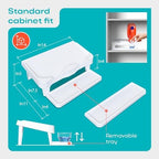 Skywin Laundry Detergent Holder Shelf for Laundry Room - 1 Pack - White - Image 2