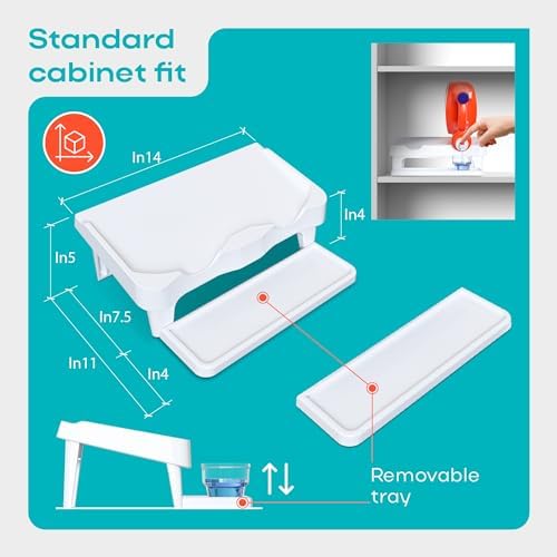 Skywin Laundry Detergent Holder Shelf for Laundry Room - 1 Pack - White - Image 2