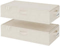 StorageWorks 5 Inch Low Profile Under Bed Clothes Storage Bins with Lids by StorageWorks