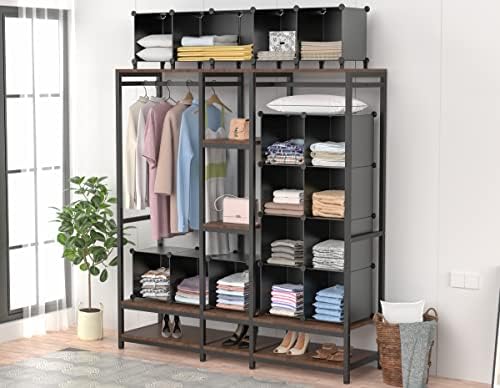 HOMIDEC Closet Organizers and Storage, 9 Cube Storage Organizer, Black - Image 6