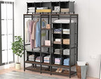 HOMIDEC Closet Organizers and Storage, 9 Cube Storage Organizer, Black - Image 6
