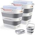 Collapsible Laundry Baskets 42L 2 Pack Pop Up Clothes Hamper for Laundry by ALYSTER