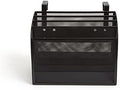 TRU RED Mesh Letter Wall File, 4-Pocket Hanging Organizer, Black by TRURED