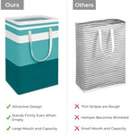 HomeHacks 2 Pack Large Laundry Baskets, Laundry Hampers Bags (Green 88Lx2) - Image 3