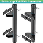 Dolibest Heavy-Duty Railing Umbrella Mount, Fits 1“-1.9” Poles, All-Welded Steel Mount Umbrella Holder with Sleeves, Space-Saving Deck Umbrella Holder, Outdoor Shade Holder for Porch & Patio, Black - Image 5